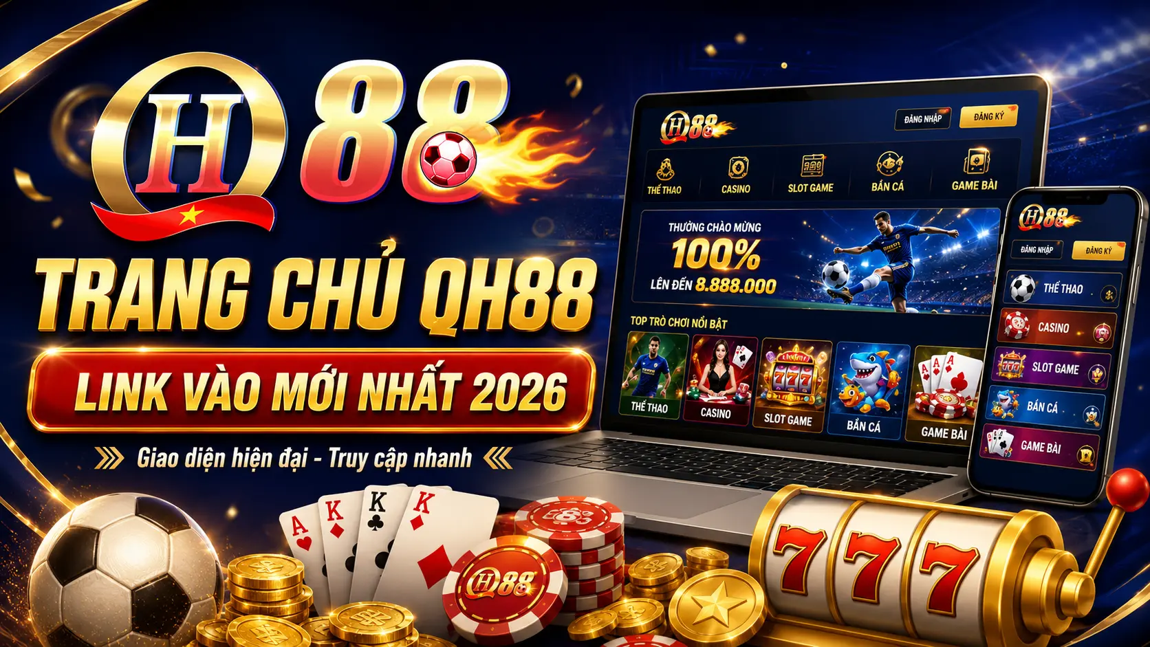 Trang chủ QH88 chính thức 2026 mới nhất